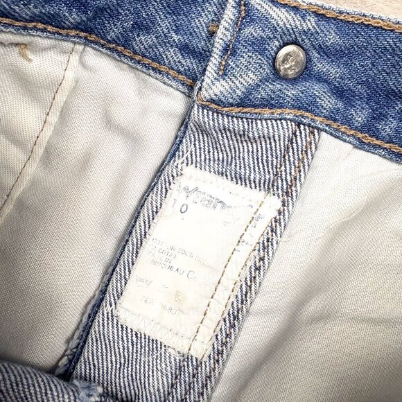 Wrangler Womens Vintage Denim Mini Skirt Blue Size 27 Y2K - Picture 5 of 6